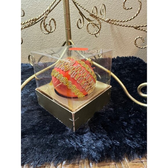 West Germany Koestel Christmas Ornament Burnt Orange - Picture 7 of 8